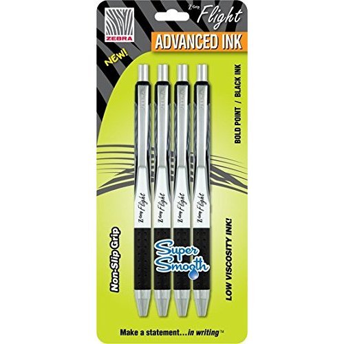 ZebraPen Zebra Pen Corp - 1.2 mm. Z-Grip Flight Retractable Ballpoint Pen, Black Ink