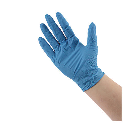 Large Nitrile Gloves Blue Boardwalk Disposable Powder-Free, 5 mil, 100/Box, 10 Boxes/ct