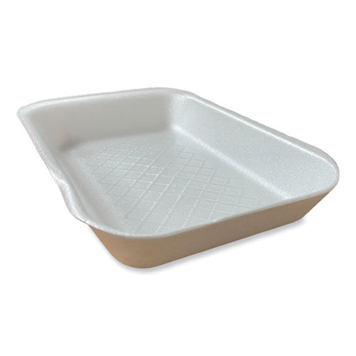 #2D 8.56x6.1x1.2 Meat Trays, GEN, White, 500/cs