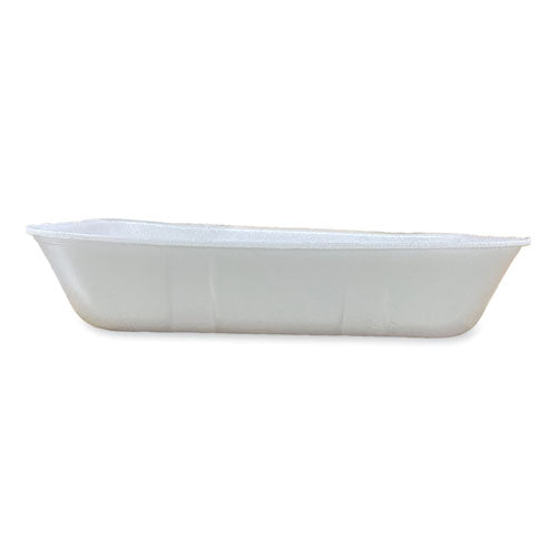 12x8.7x2.45 GEN Meat Trays, #20K, White, 125/ct