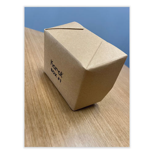 30oz Reclosable Kraft Take-Out Box, #1, Containers, Paper, 450/cs