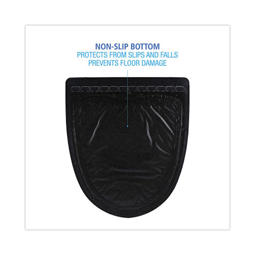 Urinal Mats 2.0, Rubber, 17.5x20, Black/black, 6/cs