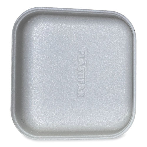 5.38x5.38x1.07 GEN Meat Trays, #1, White, 500/ct
