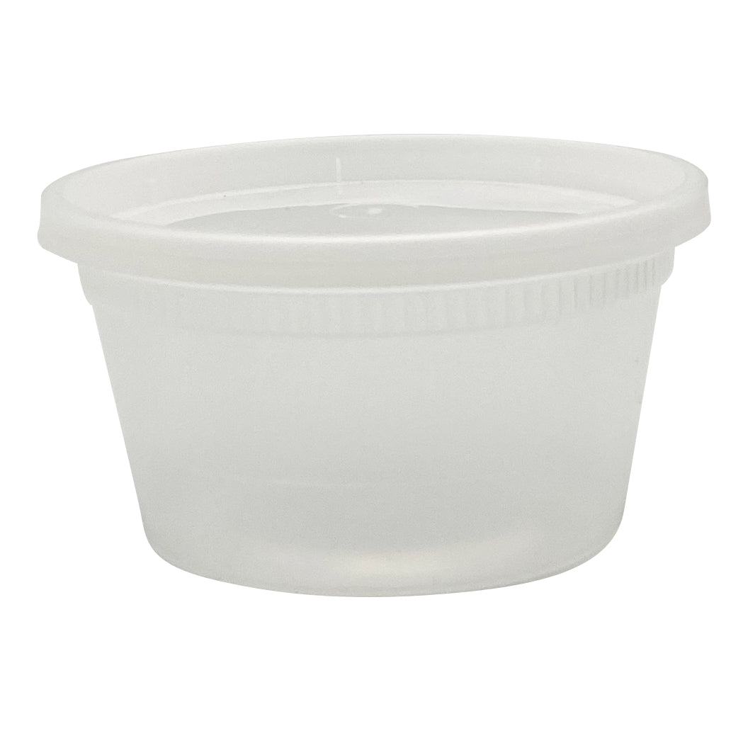 12oz Heavy Duty Deli Containers, Empress, Clear, Combo Pack 240/cs