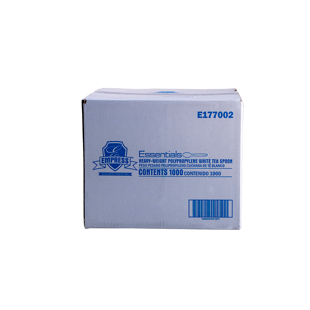 Heavyweight Teaspoon Polypro White Dense Pack Empress, 1000/cs