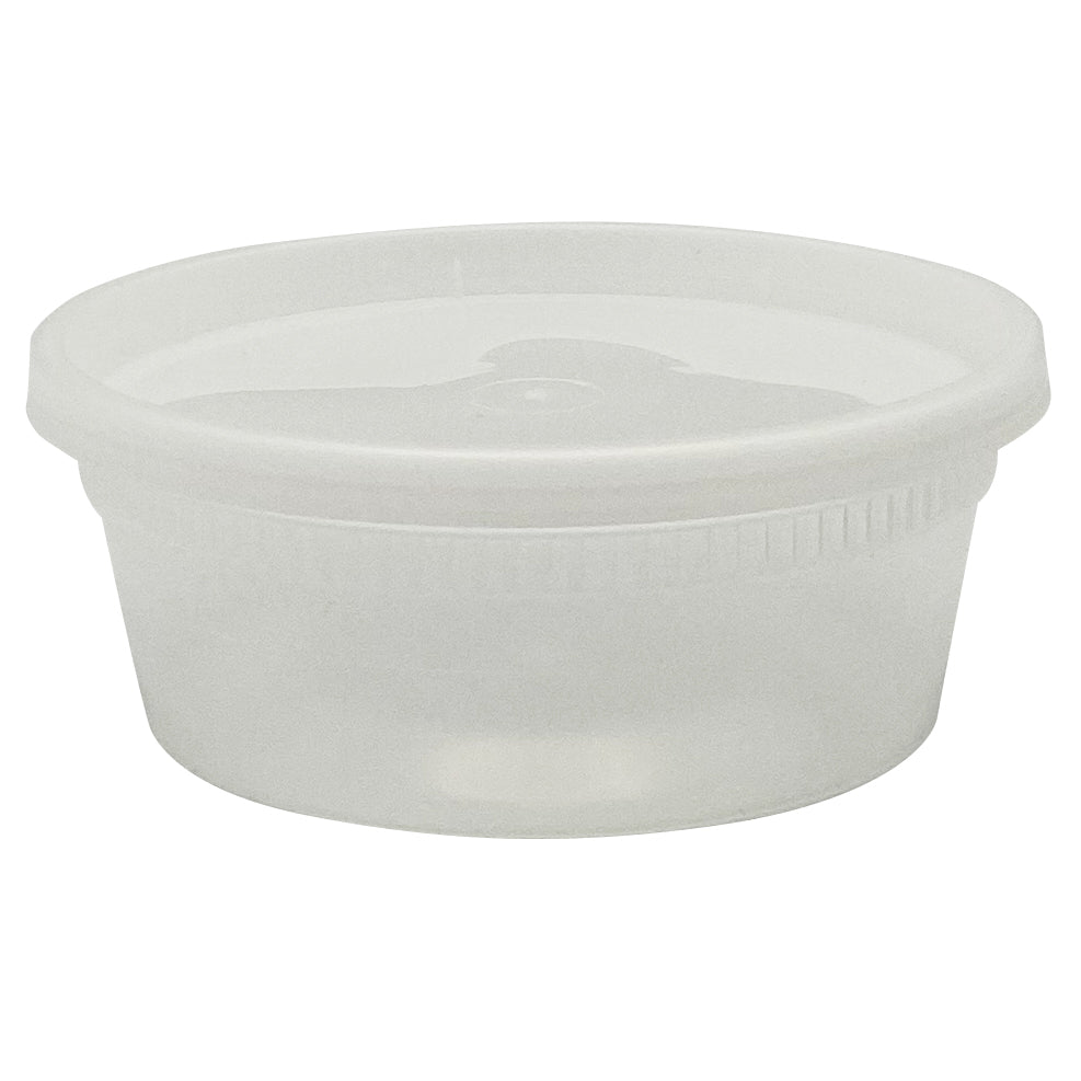 8oz Empress Heavy Duty Deli Containers, Clear, Combo Pack 240/cs