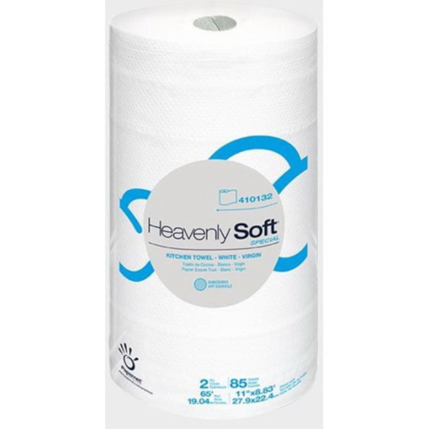 11x8.8 Heavenly Soft Kitchen Roll Towel, 2 Ply, 30/cs