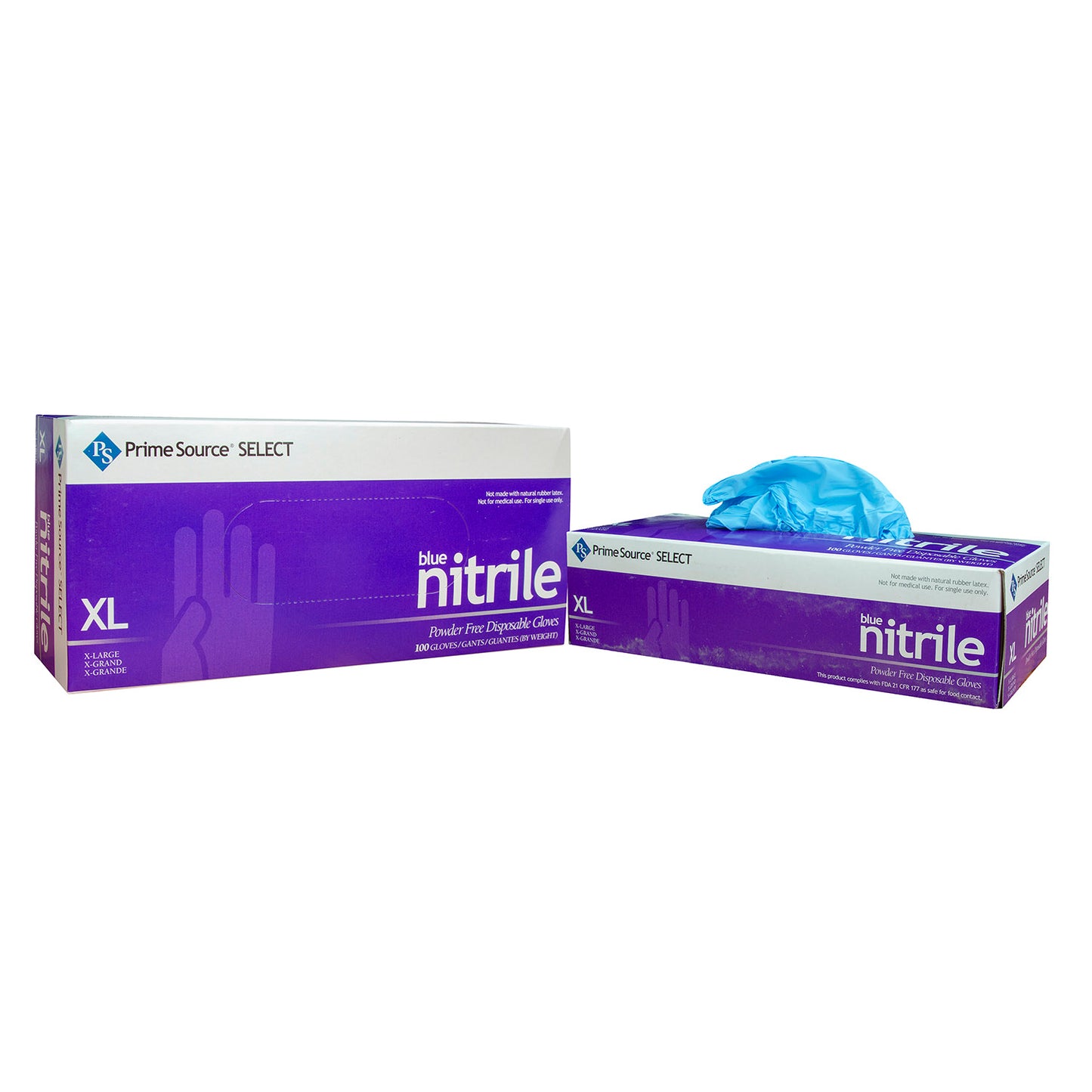Prime Source Powder Free Nitrile Gloves, Blue, X-Large, 1000/cs