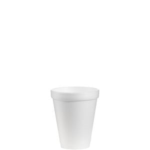 10oz Foam Drink Cups Dart, White, 10J10, 1000/cs