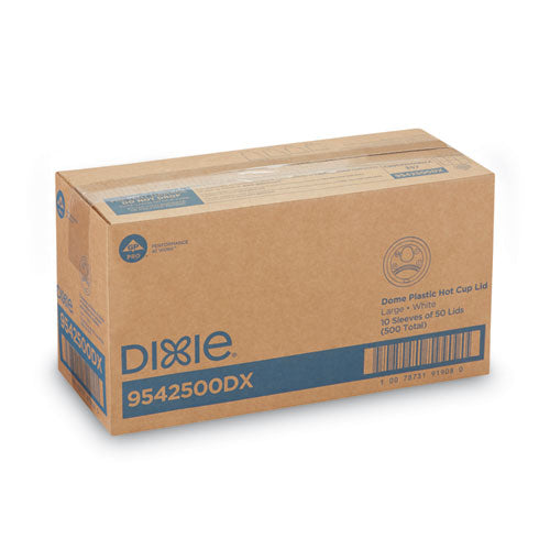 12-20oz White Dome Lid Perfectouch Cups, Hot Cups, Wisesize, 500/cs
