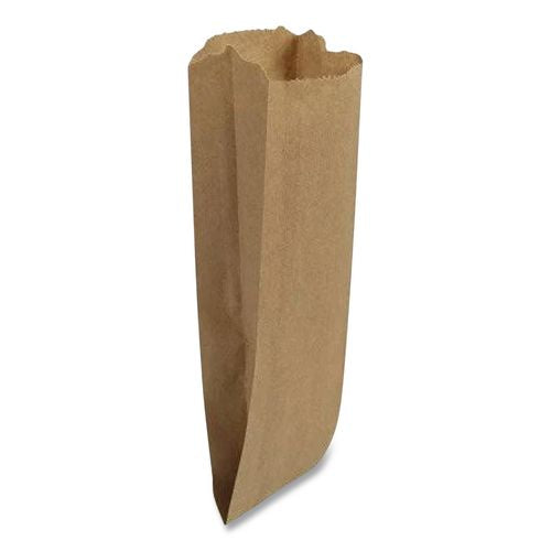 3.75x2.25x11.25 Grocery Pint-Sized Paper Bags for Liquor Takeout, Pint Size, Natural, 500/Bundle