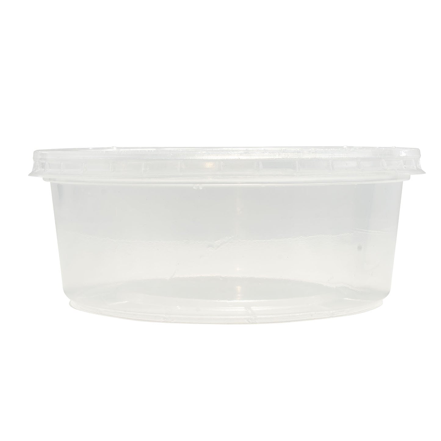 8oz EcoSystems Polypropylene Round Deli Container, Translucent, 500/cs