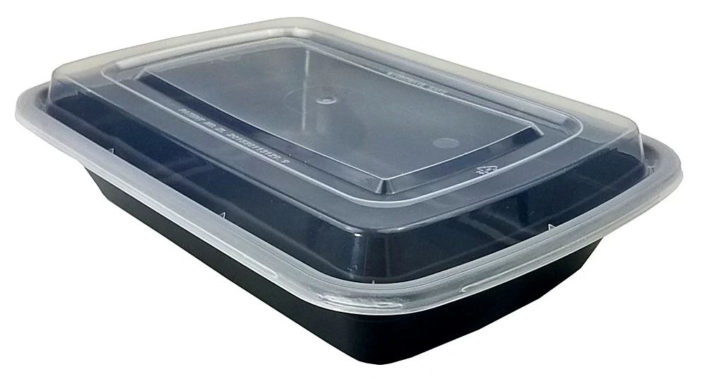 5x7 Rectangular Food Containers with Lids, 24 oz, Combo Pack 150/cs