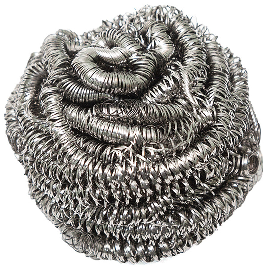 Prime Source Stainlees Steel Pot Scrubber, Silver 6/12