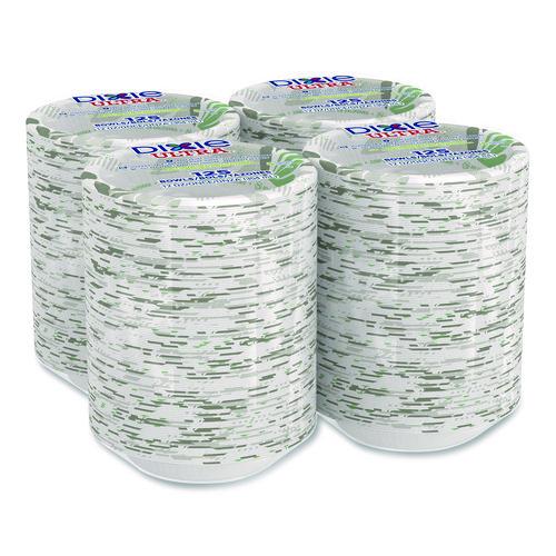 12oz Pathways Heavyweight Paper Bowls, Wisesize, Green/burgundy, 125/pack