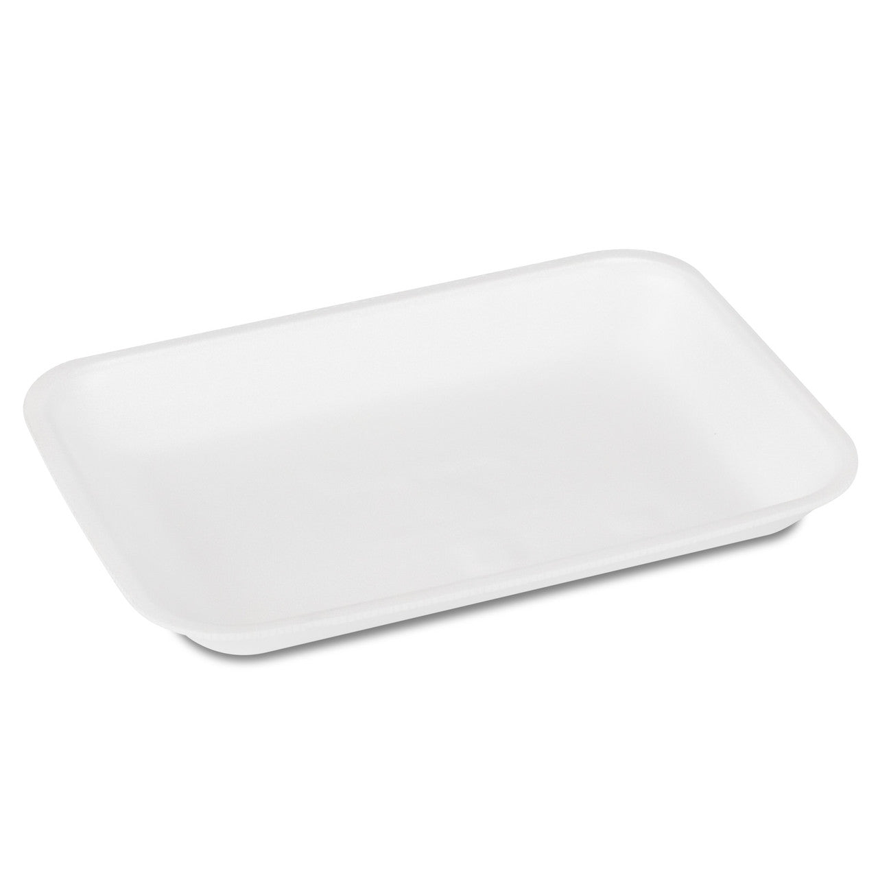 510202 2S TRAY FOAM PS 8.3X5.79X0.51 WHITE POLY BAG 500/CS