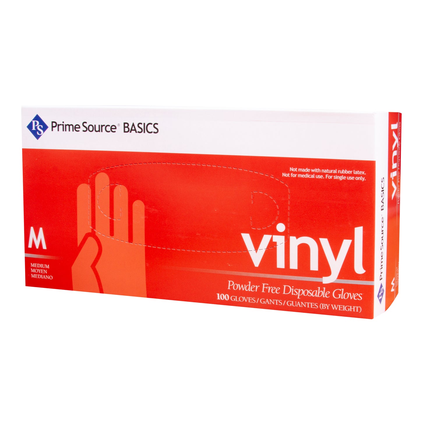 Medium Vinyl Powder Free Glove, Clear, Prime Source , 1000/cs