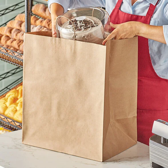 70# Duro Grande Basis Twist Handle Bag 16x11x18.25 Kraft 200/cs