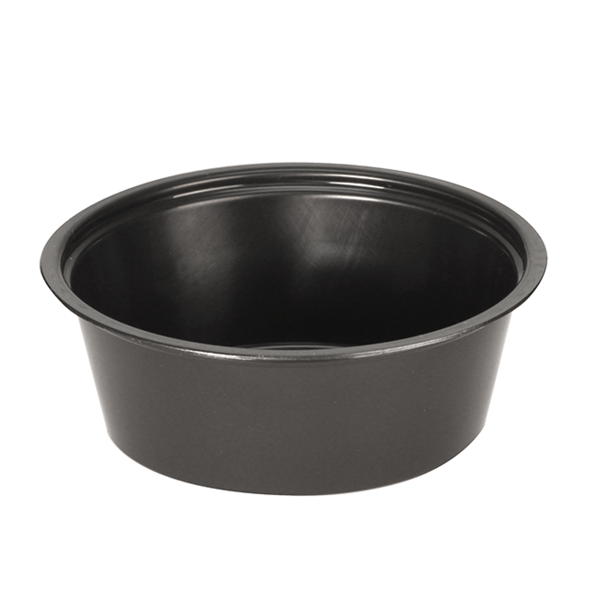 1.5oz Plastic Portion Cups Black Empress 2500/cs