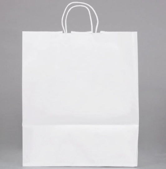 60# Duro Missy Basis Twist Handle Bag 10x5x13 White 250/cs