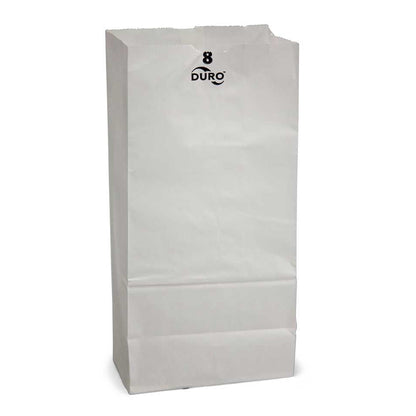 35# Grocery Bag 6.13x4.13x12.44 Virgin Paper White 8Lb 1/500
