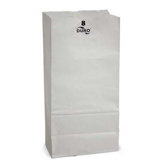 35# Grocery Bag 6.13x4.13x12.44 Virgin Paper White 8Lb 1/500