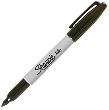 Sharpie Permanent Marker, Fine Point, Black, 5/PK