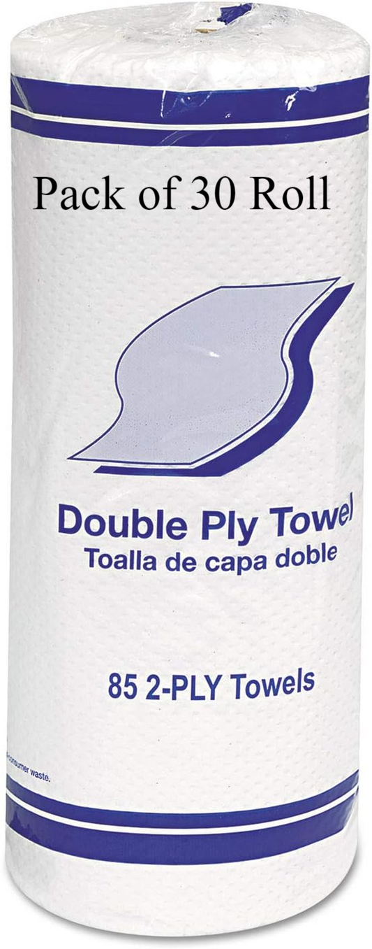 11x7.8 Gen Kitchen Roll Towels, 2-Ply, White, 85/Roll, 30 Rolls/cs
