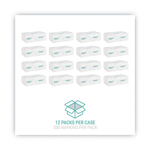 Windsoft C-Fold Paper Towels, 1-Ply, 10.2 x 13.25, White, 200/Pack, 12 Packs/Carton