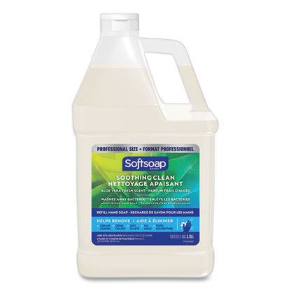 Softsoap Liquid Hand Soap Refill with Aloe, Aloe Vera Fresh Scent, 1 gal, 4/cs
