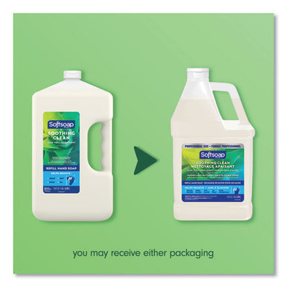 Softsoap Liquid Hand Soap Refill with Aloe, Aloe Vera Fresh Scent, 1 gal, 4/cs