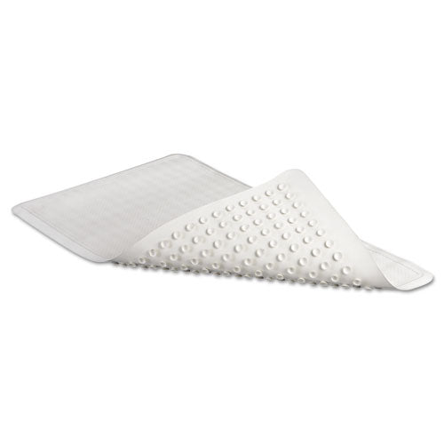 16x28 RubbmdComm Safti-Grip Latex-Free Vinyl Bath Mat, White