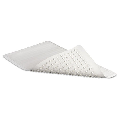 16x28 RubbmdComm Safti-Grip Latex-Free Vinyl Bath Mat, White