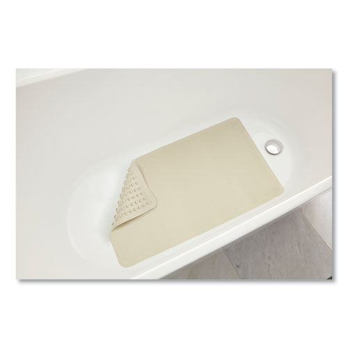 16x28 RubbmdComm Safti-Grip Latex-Free Vinyl Bath Mat, White