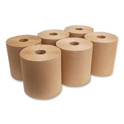 8x800 Morsoft Universal Roll Towels, 1-Ply, Brown, 6 Rolls/cs