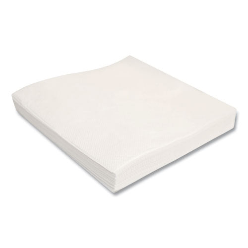 11.8x11.8 Morcon Morsoft 1/4 Fold Lunch Napkins, 1-Ply, White, 6,000/ct