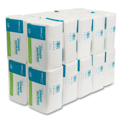 14.5x16.5 Dinner Napkins, 2-Ply, White, Morsoft, 3,000/cs