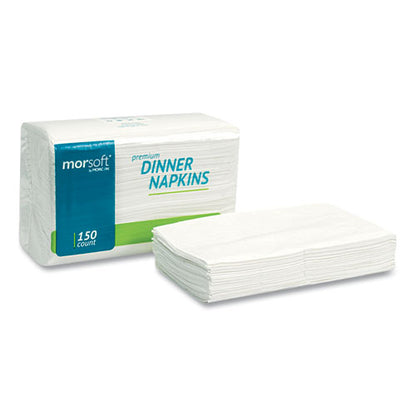 14.5x16.5 Dinner Napkins, 2-Ply, White, Morsoft, 3,000/cs