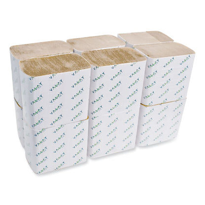 6.3x8.85 Morcon Interfolded Napkins, 1-Ply, Kraft, 6,000/cs