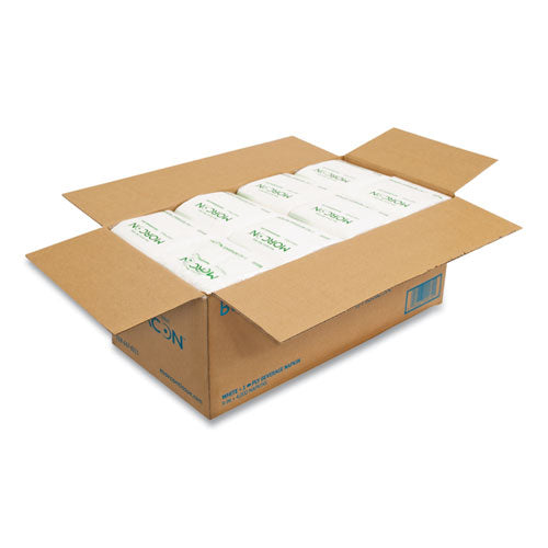9x9 Morcon Beverage Napkins, 1-ply, White, 4000/cs