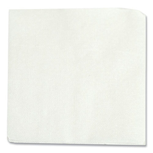 9x9 Morcon Beverage Napkins, 1-ply, White, 4000/cs
