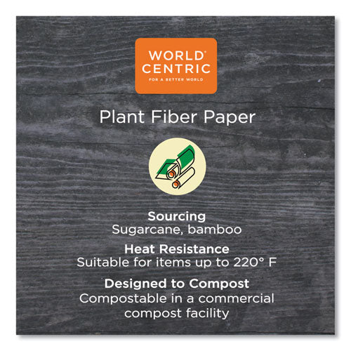 3.4x2.3 World Cent No Tree Paper Bowls, 8oz, Natural, Sugarcane, 1,000/ct