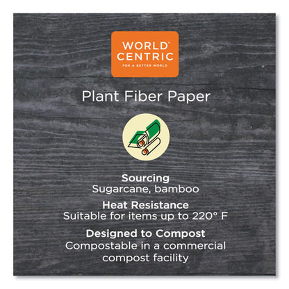 3.4x2.3 World Cent No Tree Paper Bowls, 8oz, Natural, Sugarcane, 1,000/ct