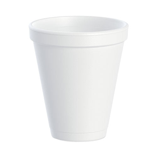 12oz 12J16 DART Foam Drink Cups, White, 1,000/cs