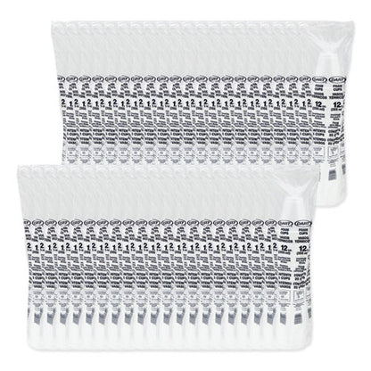 12oz 12J16 DART Foam Drink Cups, White, 1,000/cs
