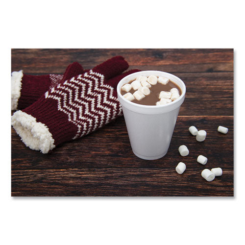 12oz 12J16 DART Foam Drink Cups, White, 1,000/cs