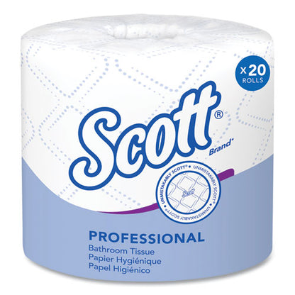 Scott Essential Standard Roll Bathroom Tissue, Septic Safe, 2-Ply, White, 550/Roll, 20 Rolls/cs