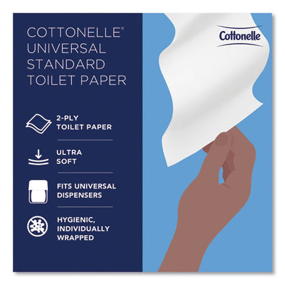 Cottonelle 2-Ply Bathroom Tissue for Business, Septic Safe, White, 451 Sheets/Roll, 60 Rolls/cs