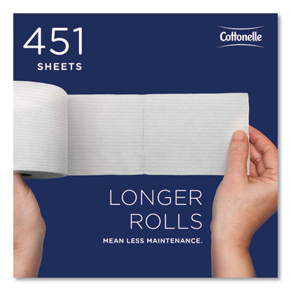 Cottonelle 2-Ply Bathroom Tissue for Business, Septic Safe, White, 451 Sheets/Roll, 60 Rolls/cs