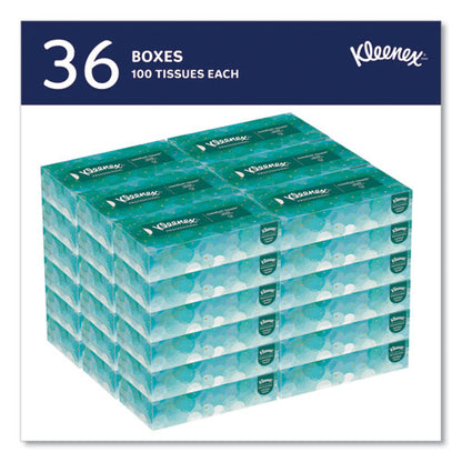 Kleenex White Facial Tissue for Business, 2-Ply, White, Pop-Up Box, 100 Sheets/Box, 36 Boxes/Carton